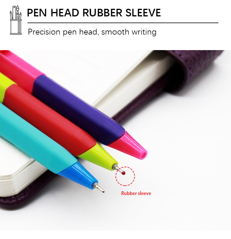 Yalong Cross-border New Design 0.5 color pen barrel high-quality standard office/school medium oil pen Ballpoint pen pic 3