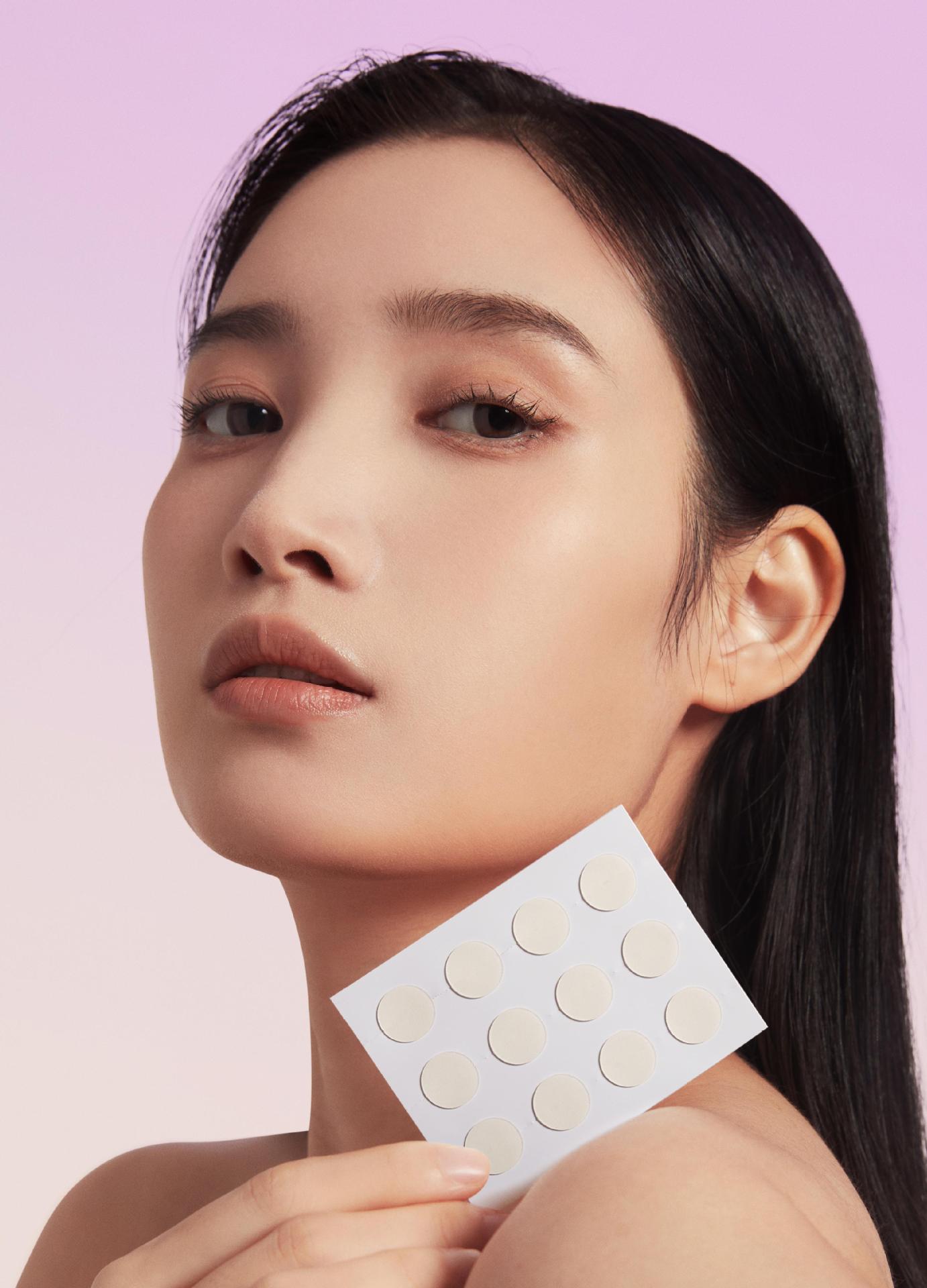 跨境出口英文痘痘贴隐形遮瑕透明日夜用24粒水杨酸超薄日用祛痘贴详情4