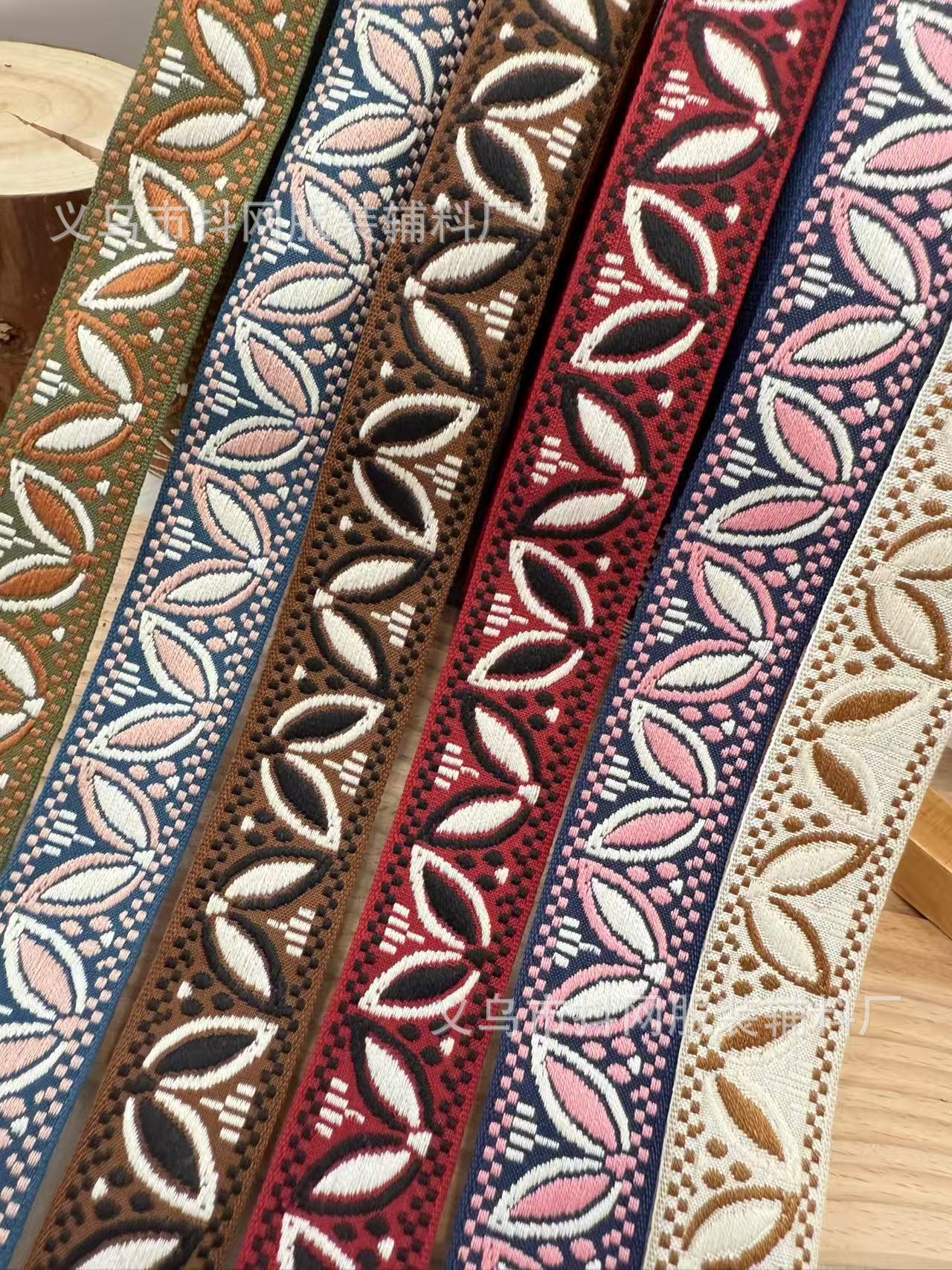 3.1cm flying saucer ethnic style jacquard embroidery webbing gift box packaging tape edge wrap tape performance costume accessories from the manufacturer pic 5