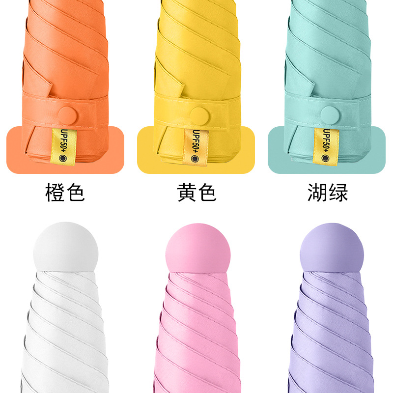 厂家批发五折伞6骨迷你便携防晒防紫外线晴雨两用遮阳伞口袋雨伞详情13