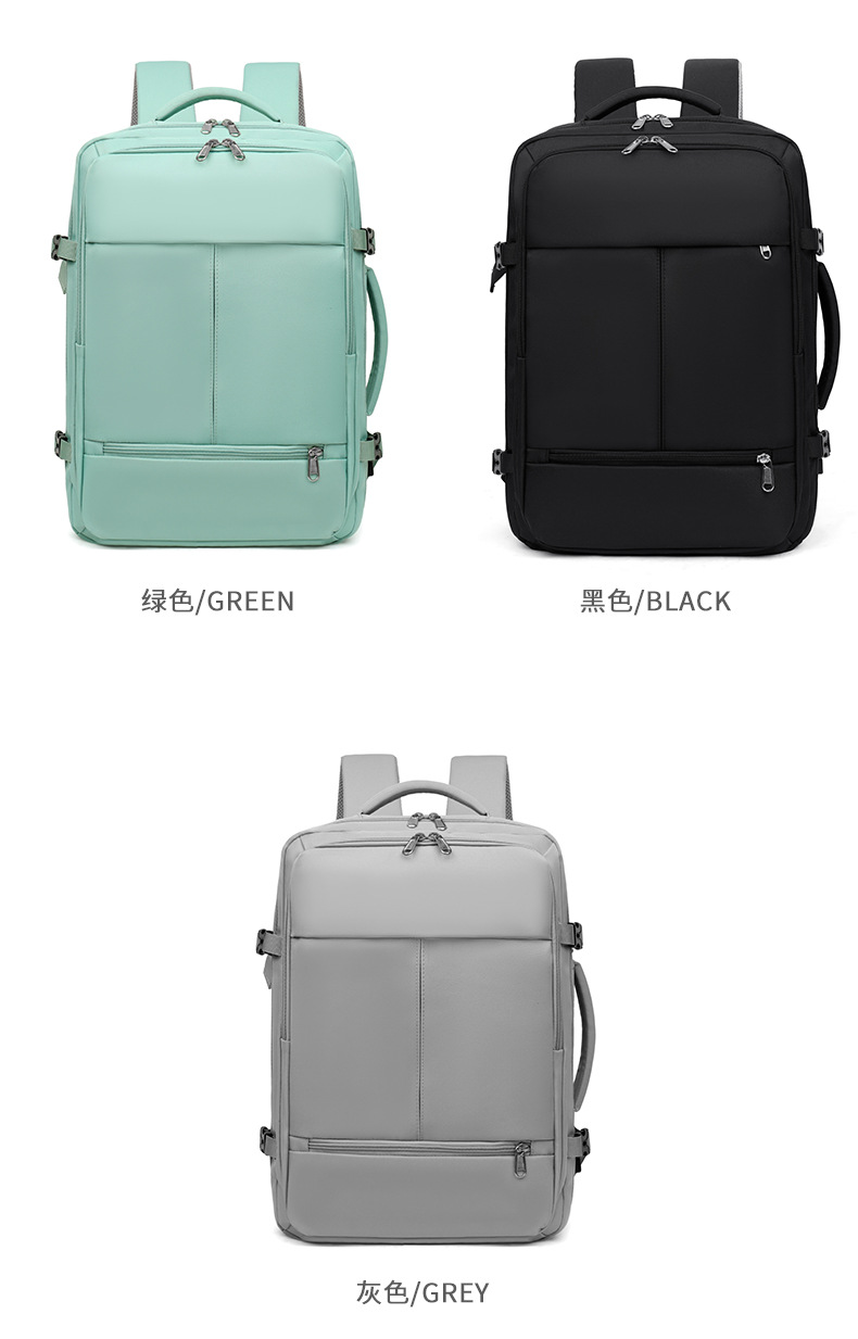 2025 New cross-border casual backpack for both men and women, a multi-functional telescopic handle computer backpack pic 16