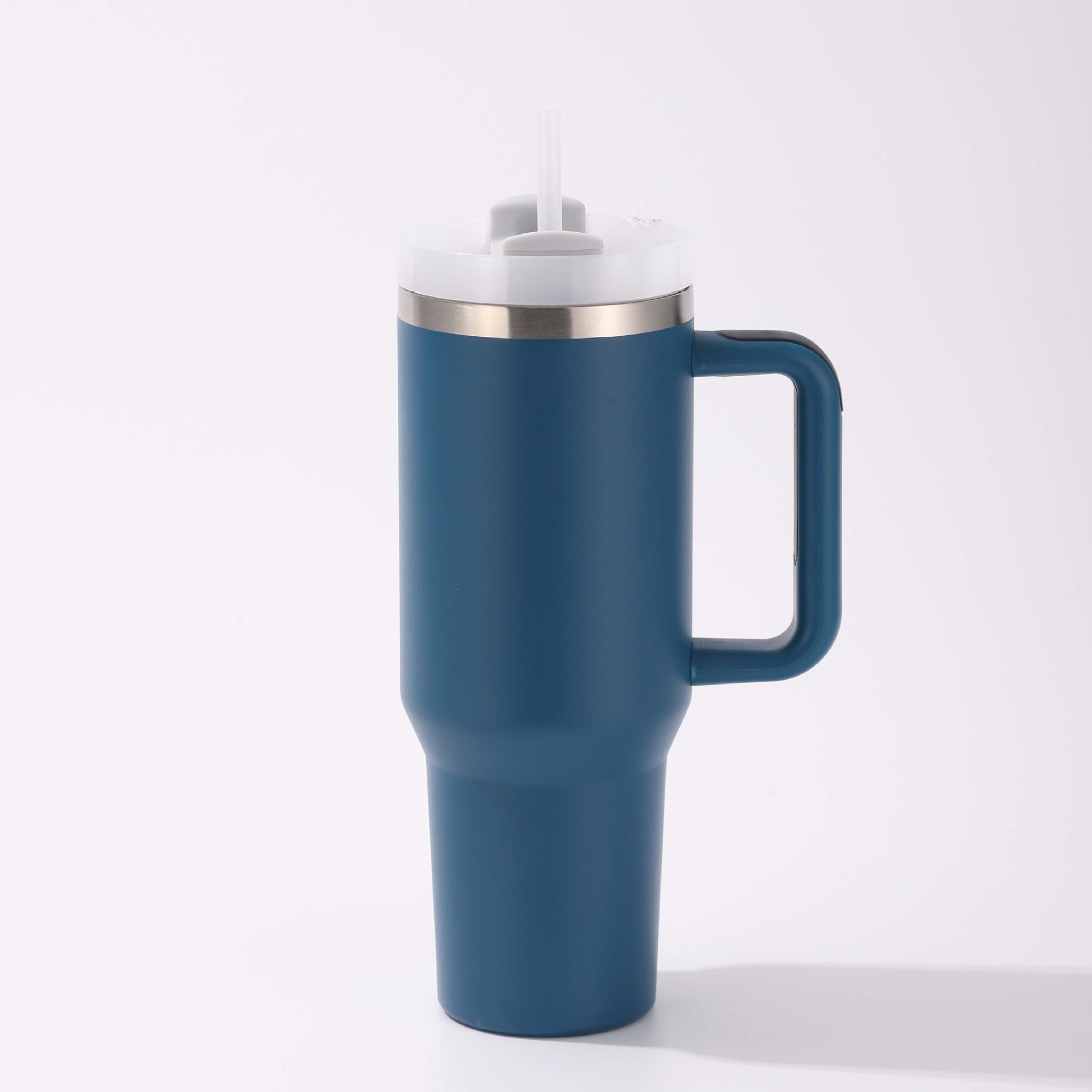 32oz大容量冰霸杯纯色户外车载带吸管汽车杯304不锈钢手柄保温杯详情7