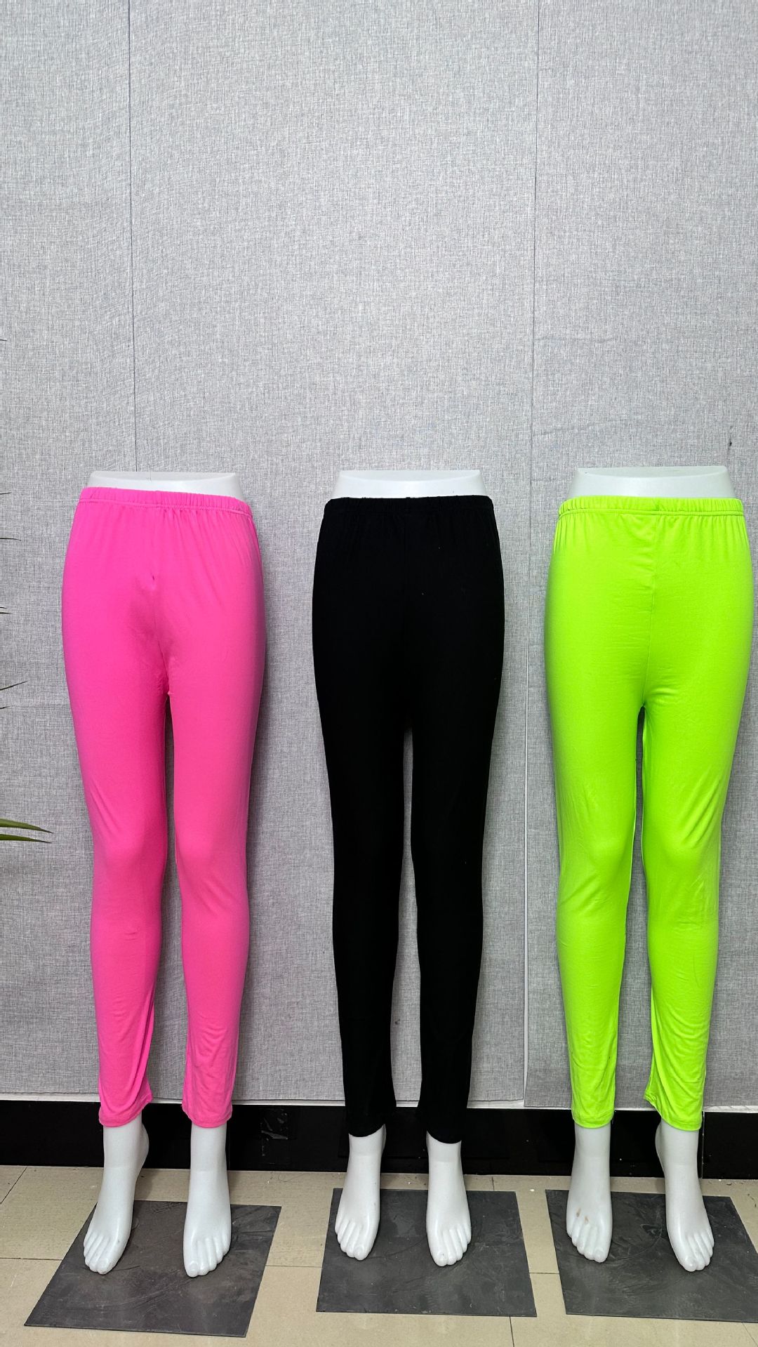 欧美外贸跨境批发纯色时尚高弹紧身裤运动健身跑步长裤一体打底裤详情6