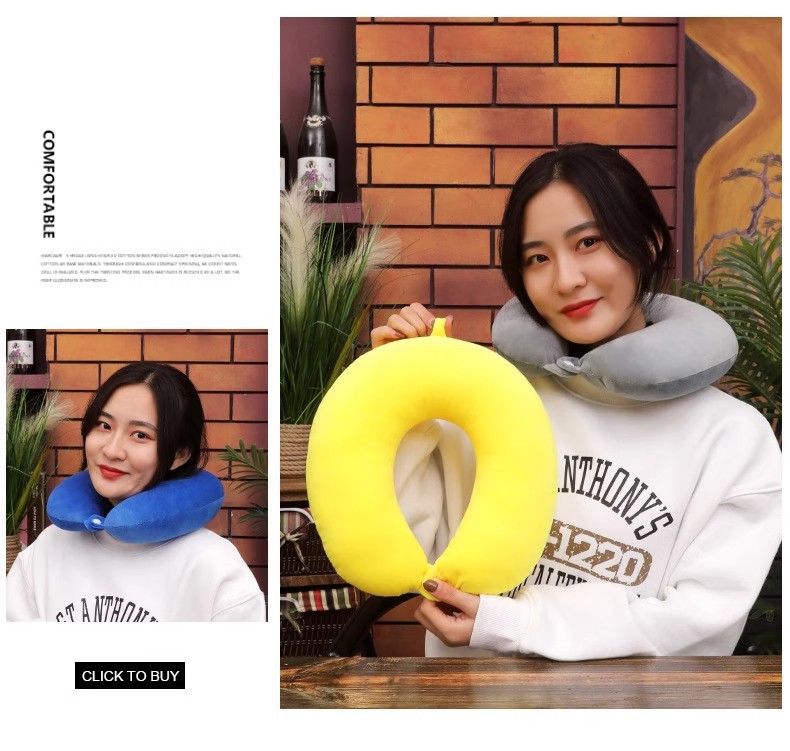 【 New customers 0.01 free shipping 】 U-shaped neck pillow, neck cushion, neck protection pillow, nap U-shaped pillow, travel pillow pic 21
