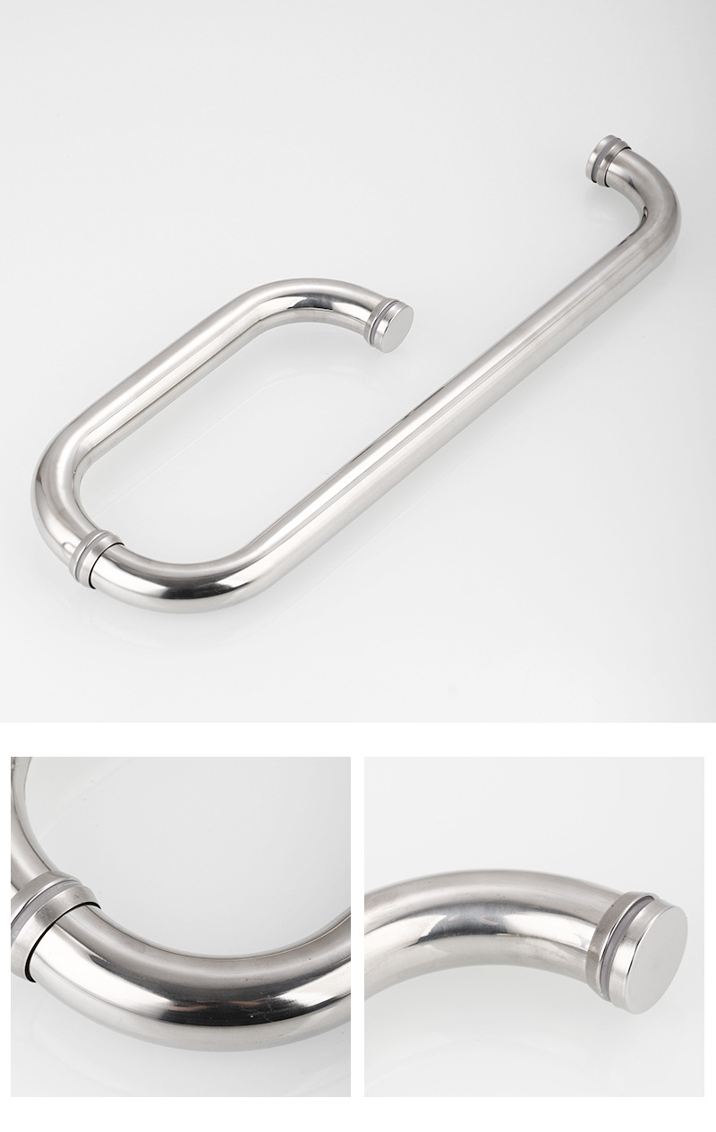 厂家304淋浴房拉手 酒店浴室玻璃门把手 大门推拉门不锈钢拉手详情40