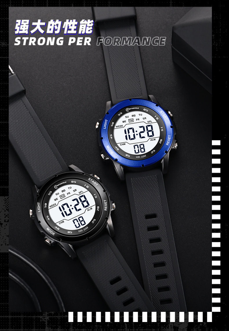 Mingrui genuine electronic watch, student waterproof new wristwatch, features, foreign trade luminous multi-functional sports watch consignment pic 16