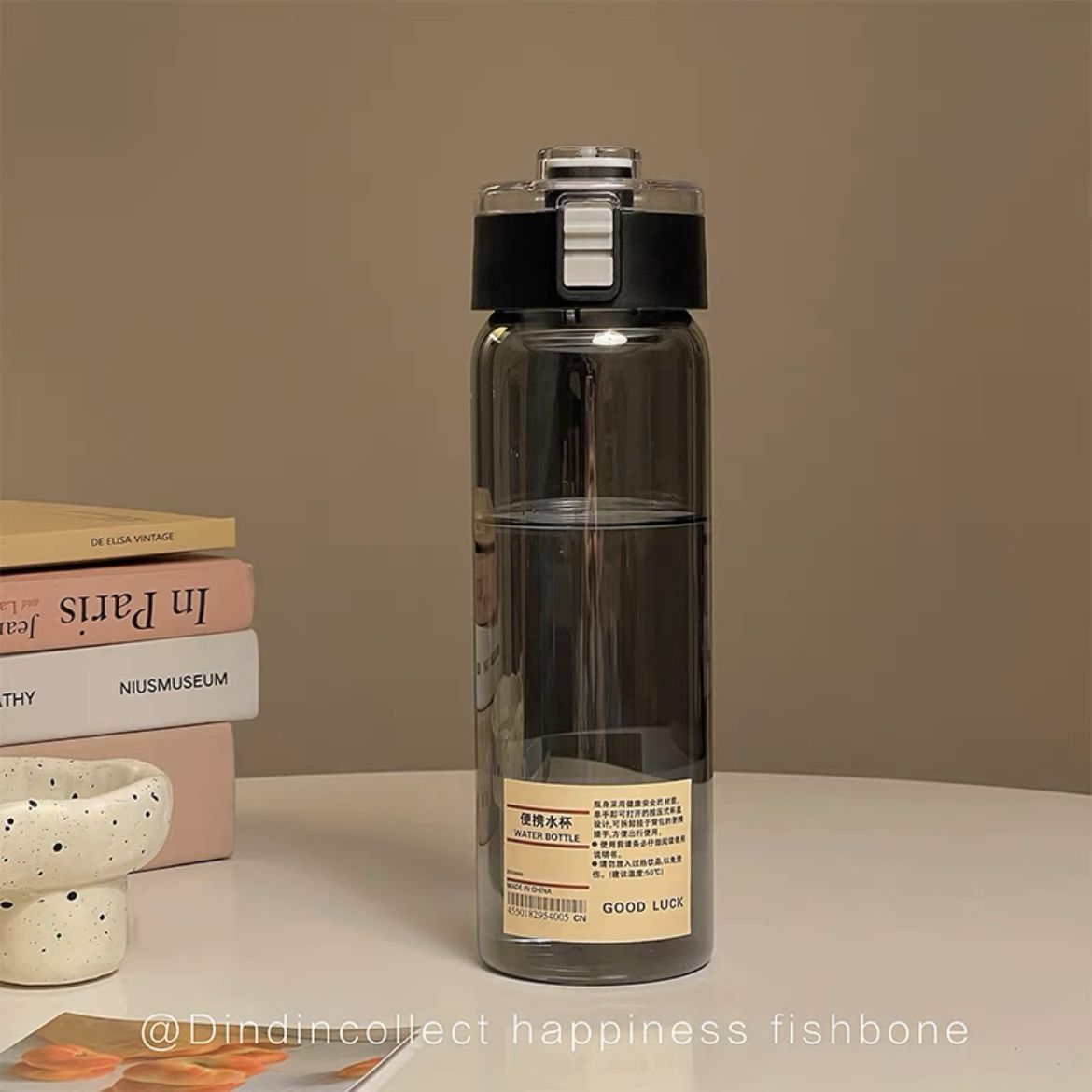 Muji pc water cup outdoor sports portable and easy-to-use cup, high appearance level, simple and durable plastic cup with tea strainer, direct drinking cup pic 10