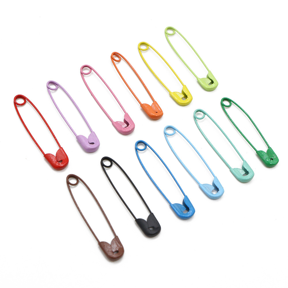 批发000-4#彩色安全别针多种尺寸衣服防走光安全别针手工固定别针详情2