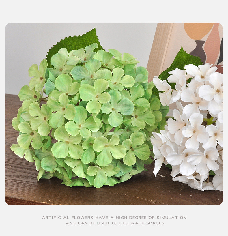 仿真绣球花高档婚庆婚礼布置路引摄影道具3D打印贝拉安娜绣球假花详情25