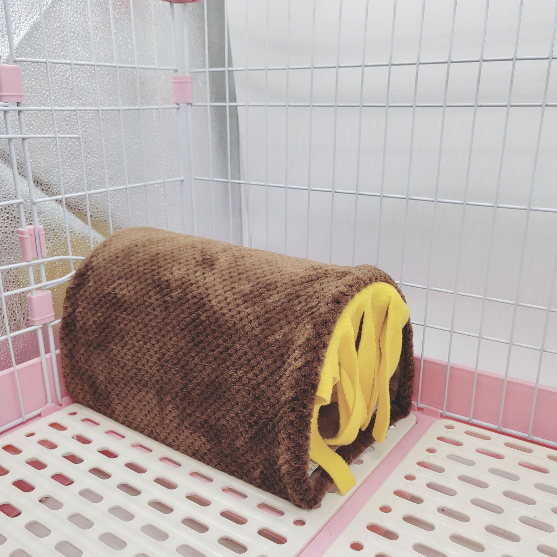 仓鼠豚鼠兔子流苏隧道窝 荷兰猪通道小型动物通道栖息场所隐蔽屋详情16