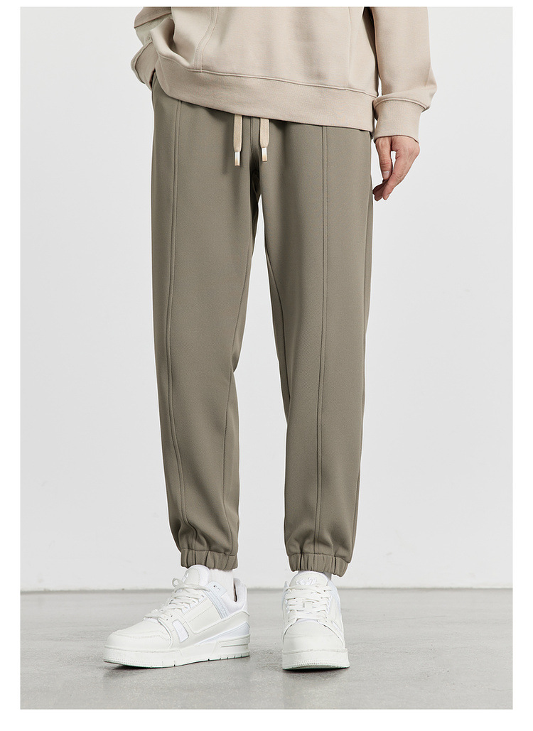 WOOG2005男装2024秋冬季新款抗皱束脚休闲裤男士卫裤运动裤 时尚舒适耐磨男士运动裤详情25