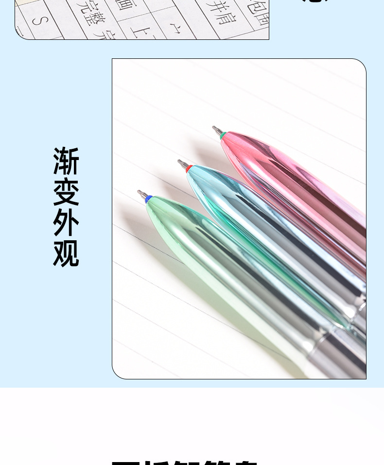 Weiya Hui Metallic Texture Gel Pen 23218 Four-in-one Gel Pen ST Multi-color Gel Pen wholesale pic 8