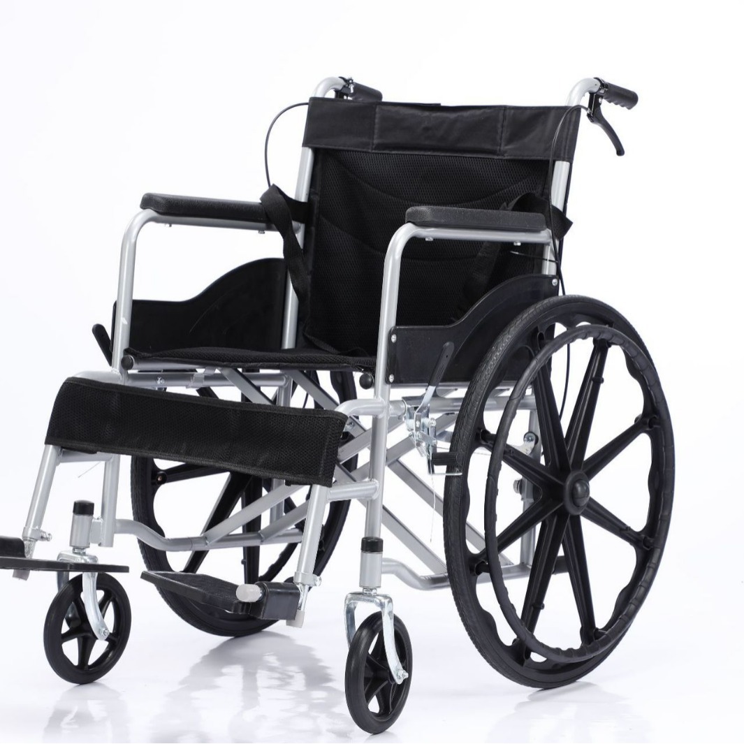 外貿(mào)專供老年人手動輪椅殘疾人手推代步車帶坐便器助行器手推車詳情8