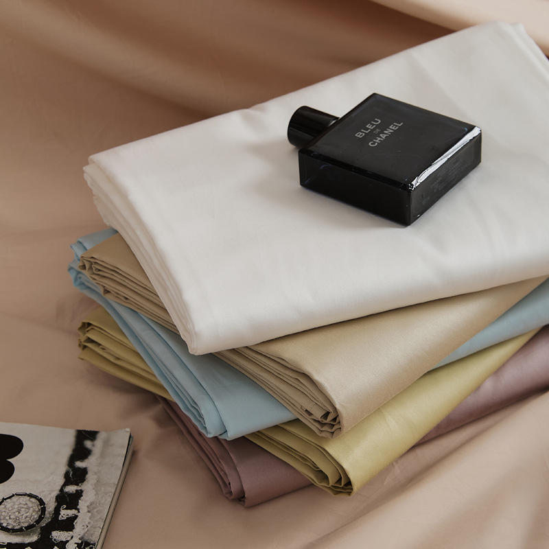 100支新疆长绒棉四季款全棉棉纯色简约单品床单枕套床笠纯棉被套详情47