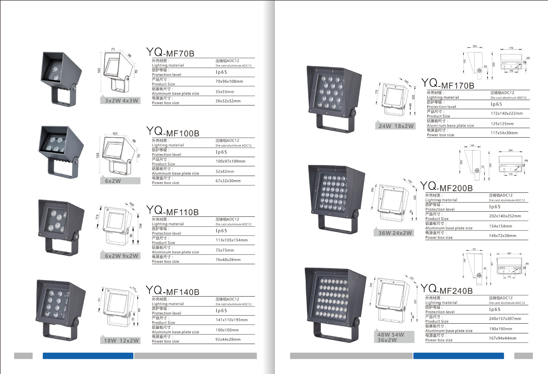 New square floodlight 24w outdoor tree light, garden landscape, bridge and building spotlight dmx512 floodlight pic 2