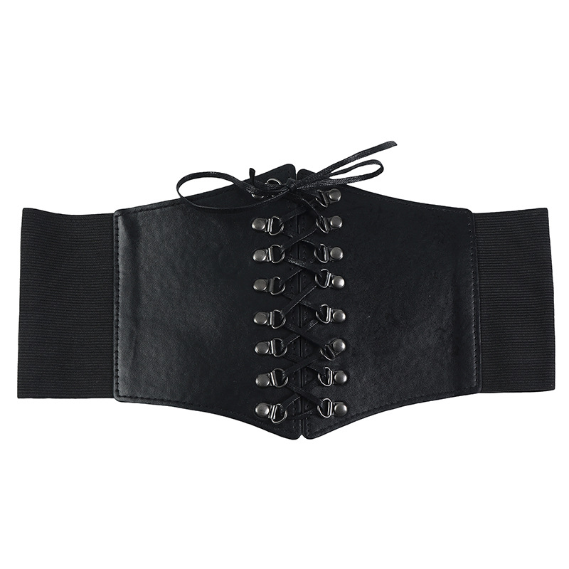 新款女士束腰外穿裙子宽腰带女款高级感百搭装饰绑带弹力松紧腰封详情40