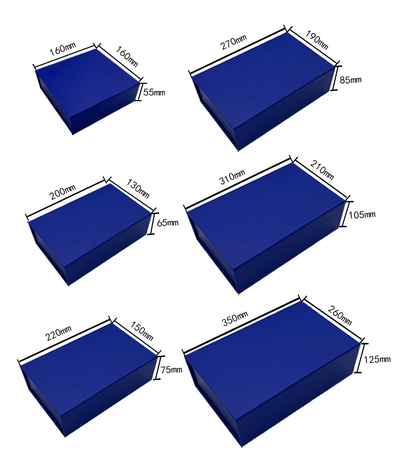 One-piece folding gift box with magnetic flip cover, large flat folding gift packaging box, custom-made folding box pic 4