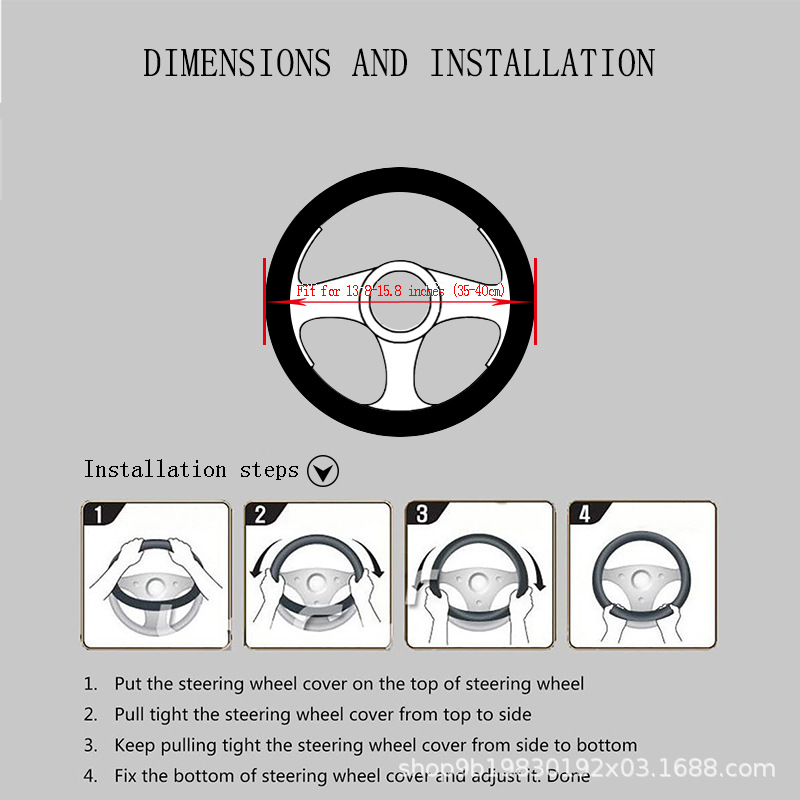 310g硅胶汽车方向盘套大颗粒按摩防滑可重复使用适合O型D型把套通用详情8