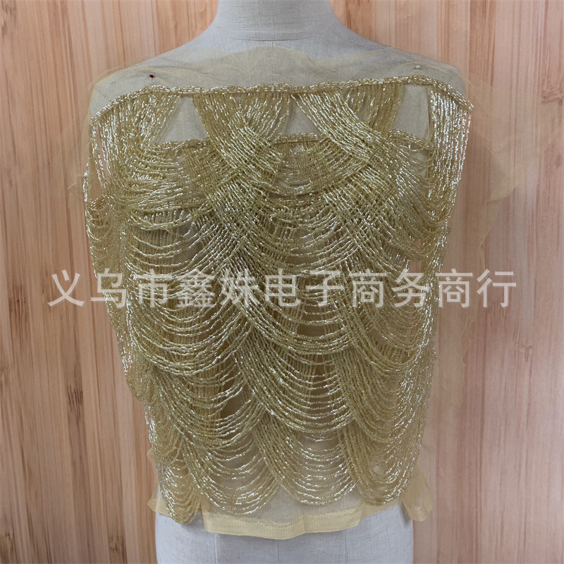 New tassel clothing, wedding dresses and evening gowns, handcrafted tassel applique garments pic 4