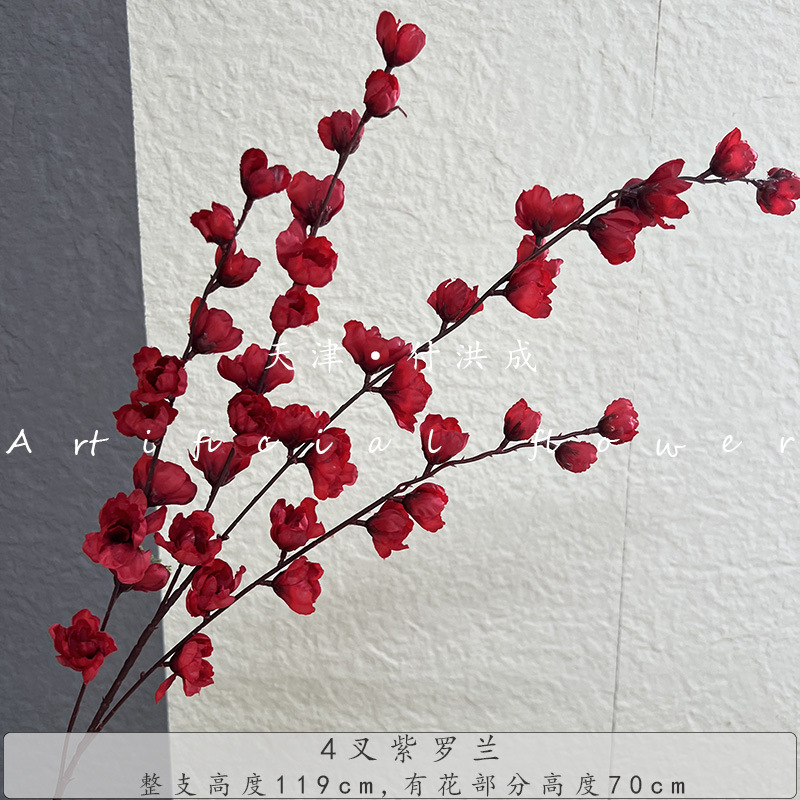 4-pronged violet, artificial rose, flying swallow, silk fabric, wedding hall, outdoor home decoration, ceiling flower wholesale bouquets pic 14