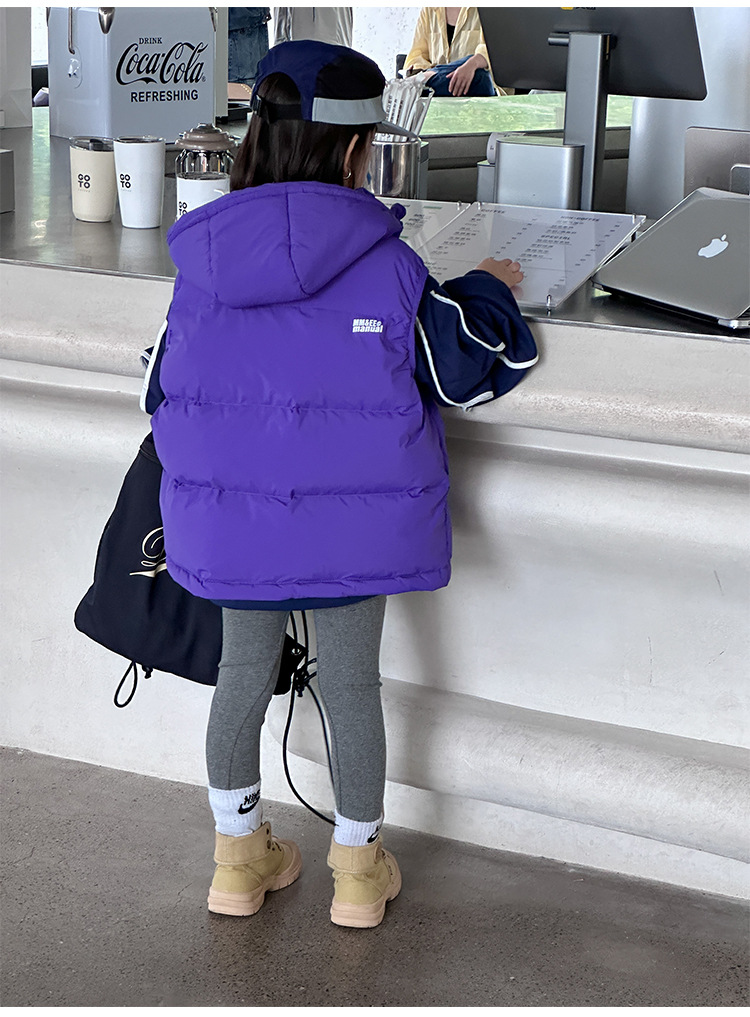 韩国童装儿童羽绒马甲秋装背心外穿男童女童幼儿园背心亲子装坎肩详情20