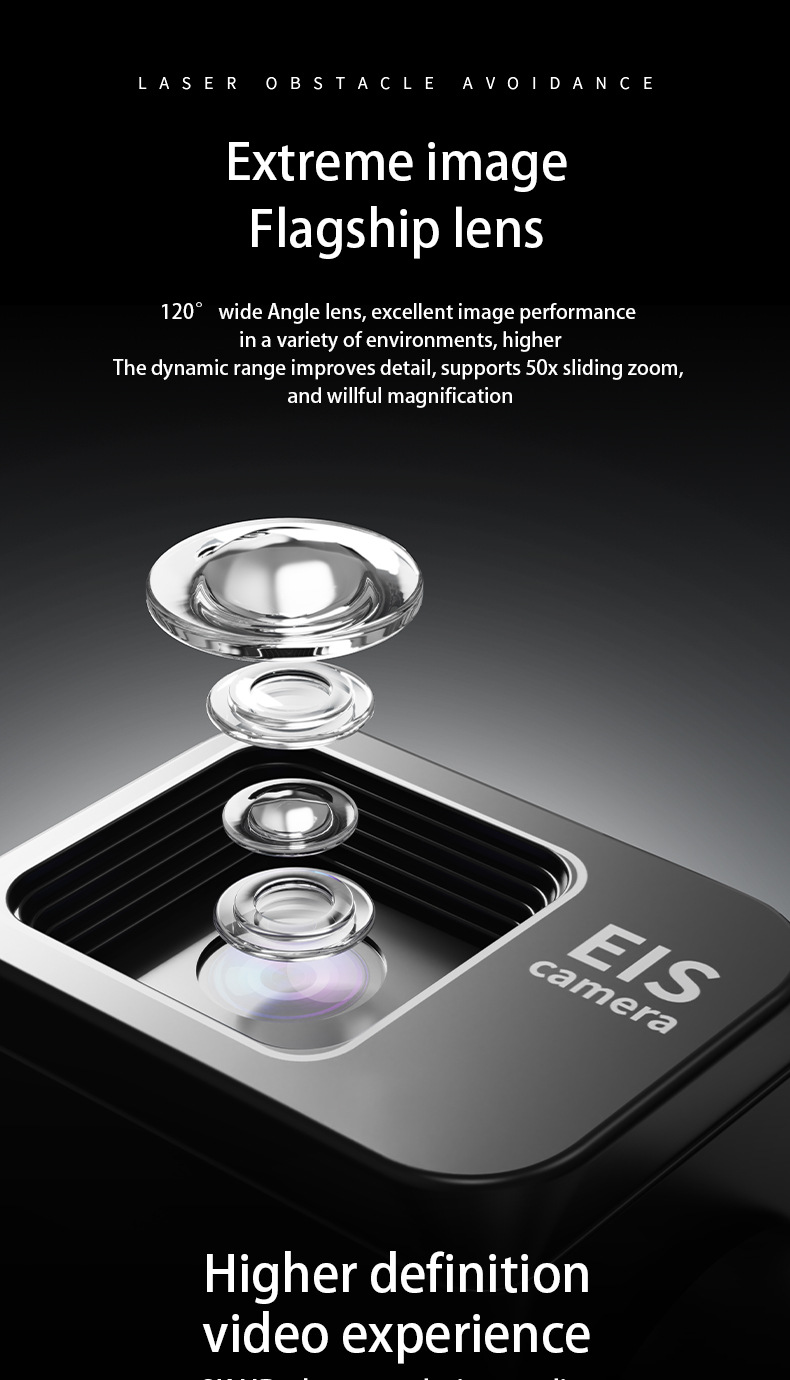 Cross-border unmanned aerial vehicle three-axis gimbal GPS positioning automatic return, brushless high-definition aerial photography, laser obstacle avoidance remote control screen pic 21