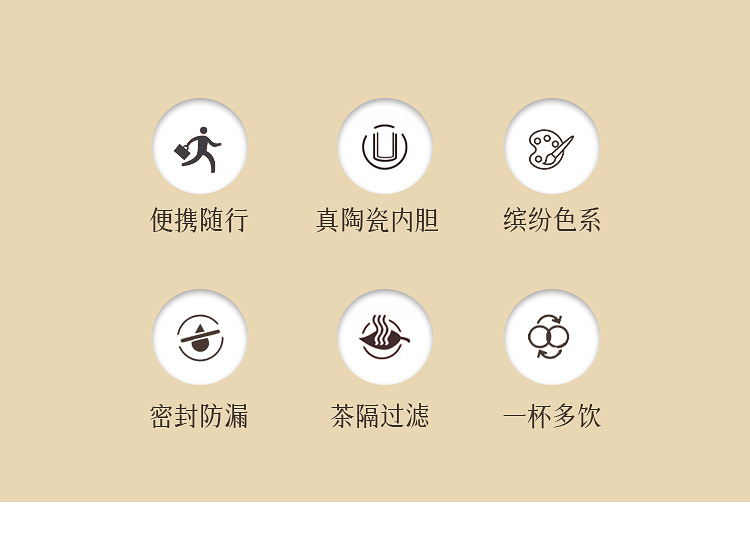 骨瓷芯内胆保温杯男女生泡茶茶水分离水杯礼品刻字真瓷芯礼盒详情3