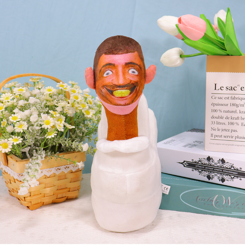 Cross-border bestseller skibiditoiletplush Toilet man parody plush toy doll Titan pic 14