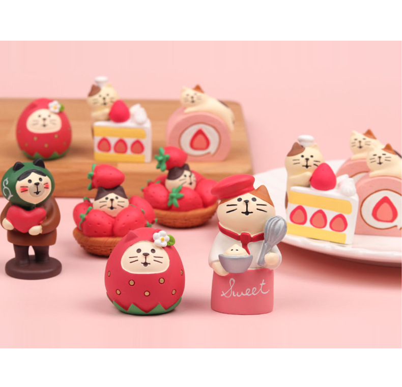 Dessert, cat food toys, cute handmade ornaments, Japanese Zakka scene decorations, resin handicrafts, small ornaments pic 10