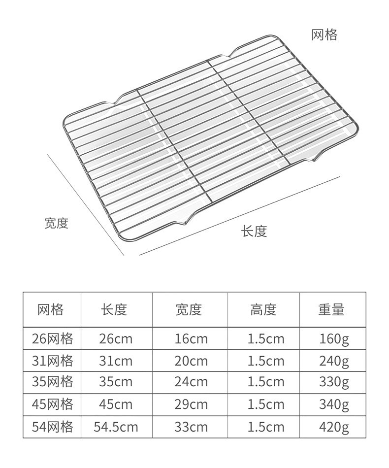不锈钢控油网架沥油托盘滤油滤水漏油盘子商用烧烤油炸串带网格盆详情18