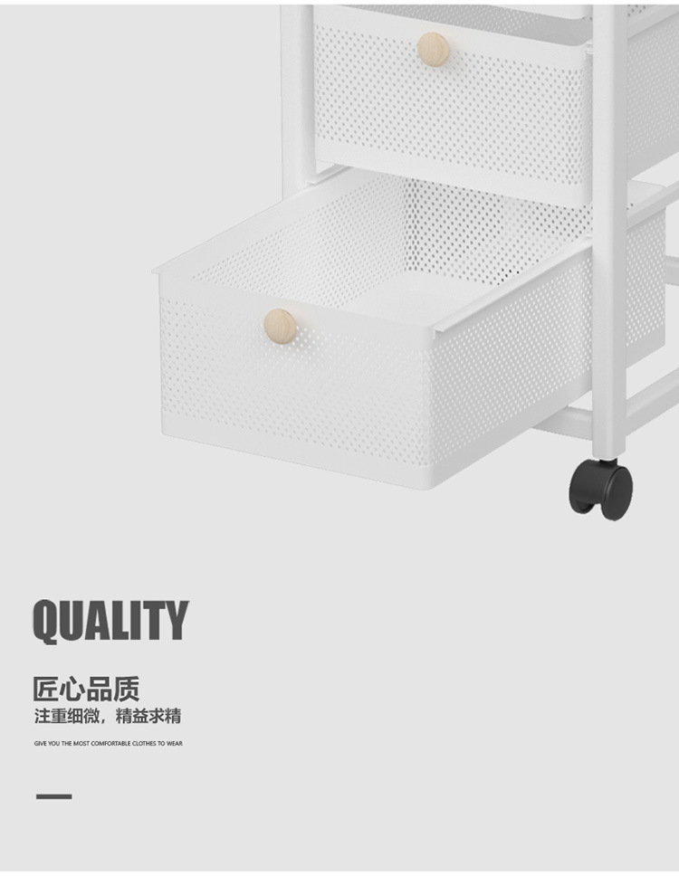 批发抽屉式收纳架多层厨房落地置物柜带门置物架橱柜碗碟储物柜详情10