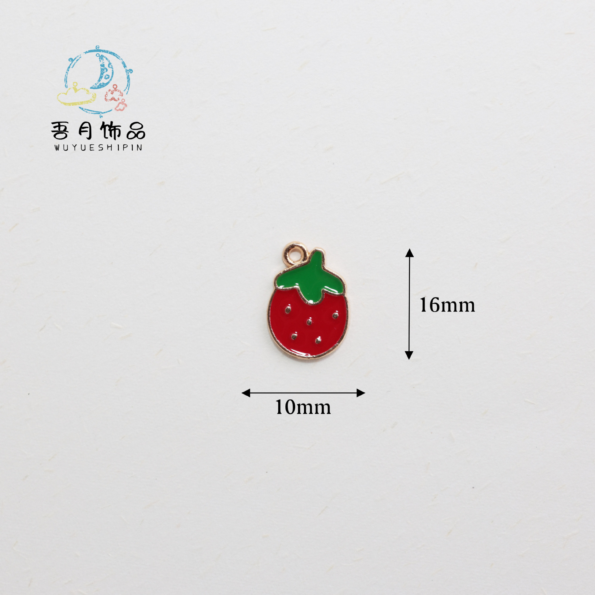 水果西瓜草莓樱桃手链项链耳环耳饰合金滴油饰品配件手工diy材料详情7