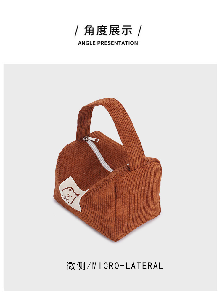 A new large-capacity corduroy bag for women, a versatile single-shoulder crossbody bag for autumn and winter, and a high-end pillow bag for women pic 8