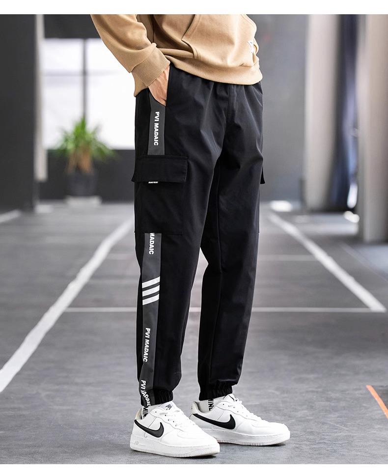 工装裤男士宽松大码男裤夏季2024新款胖子肥佬休闲束脚裤子男秋季详情22