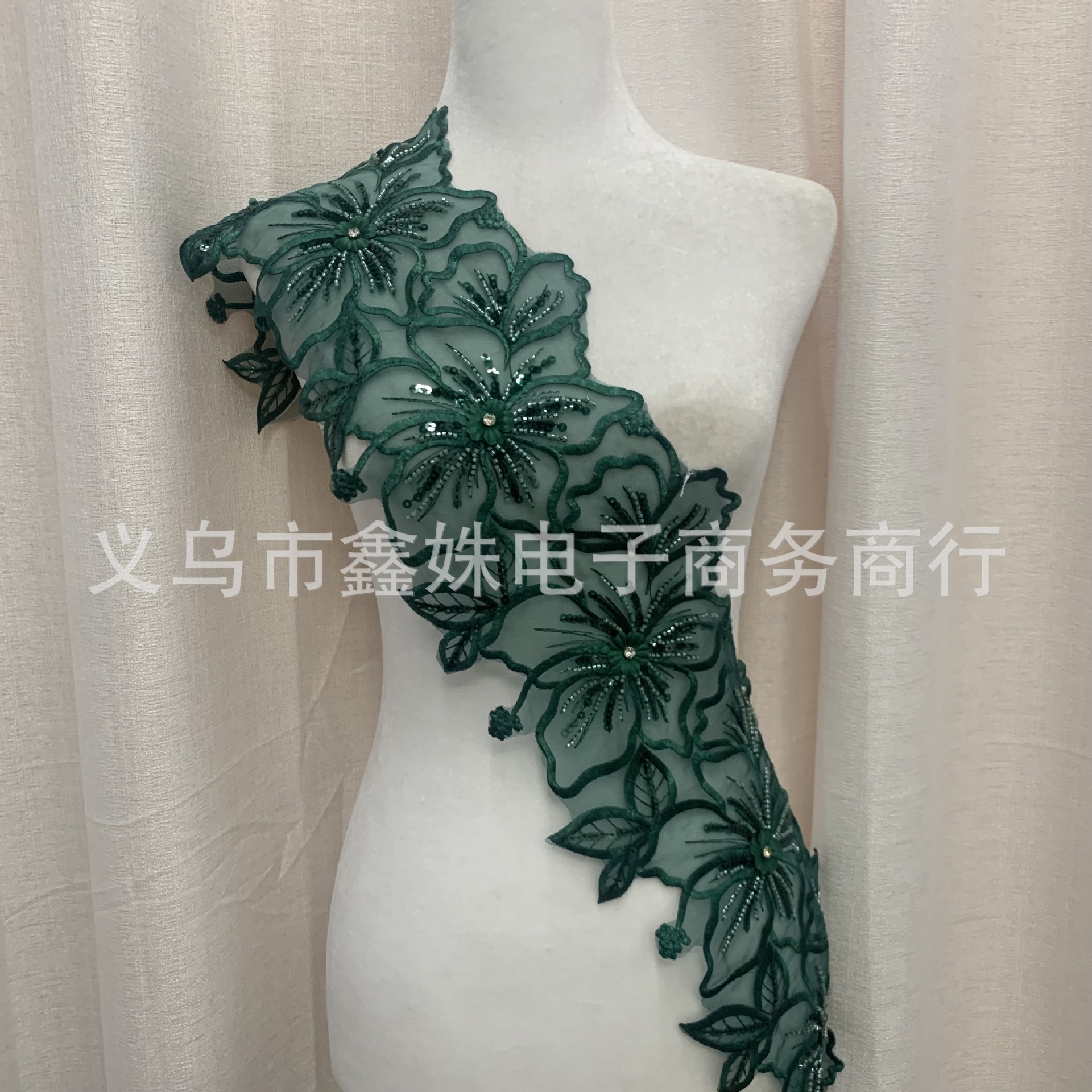 Polyester filament accessories, Lolita clothing accessories, home soft furnishings, hollowed-out flowers, embroidered lace pic 4