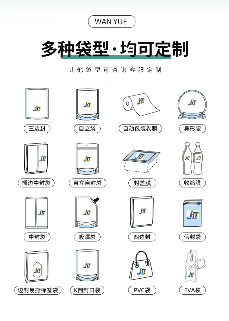 Customized frosted transparent sealed bags with color yin-yang self-sealing, aluminum foil digital accessories and jewelry, hand sanitizer packaging bags pic 14