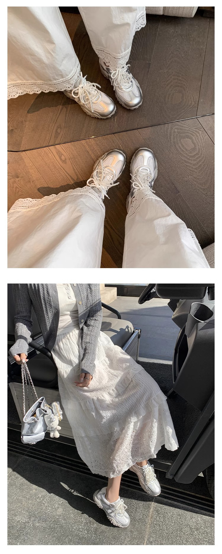 牛皮版源利通厚底运动鞋2025珍珠系带复古老爹鞋女内增高德训鞋女详情8