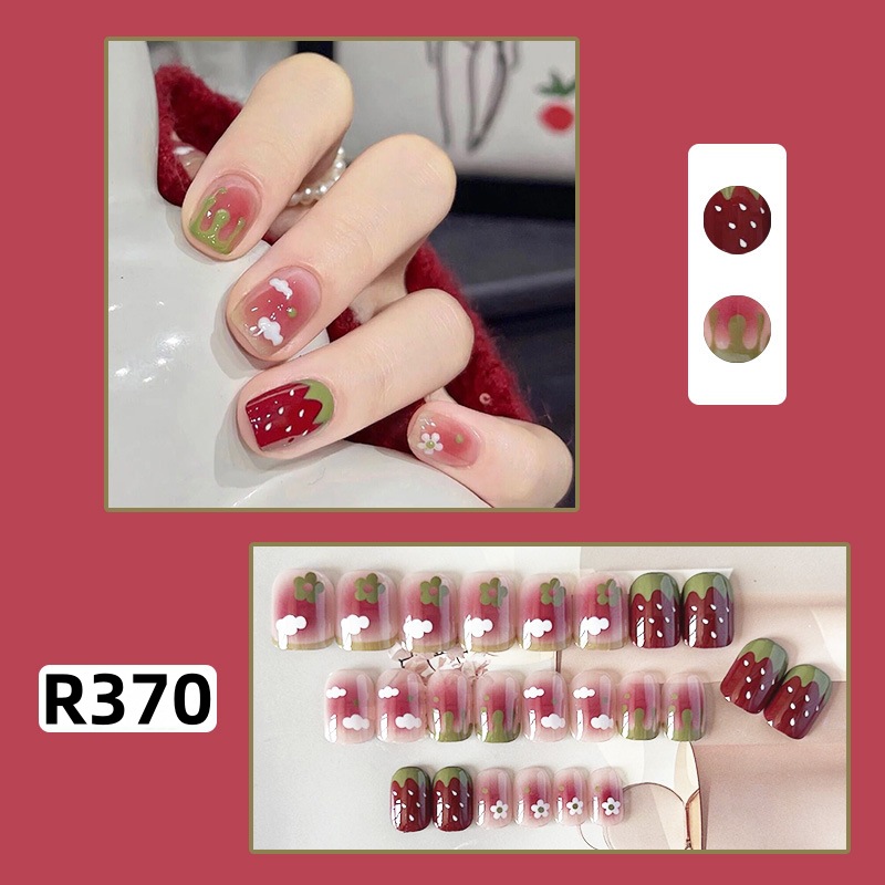 新年新款ins风穿戴甲纯欲美甲贴片显白可拆卸甲片长短款甲片成品详情23