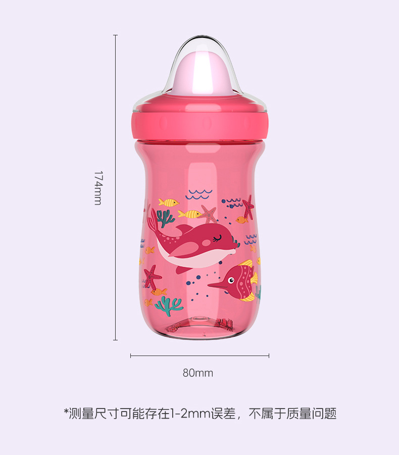 婴幼儿学饮杯PP大容量水杯 宝宝喝水便携水杯防摔鸭嘴杯直饮水杯详情14