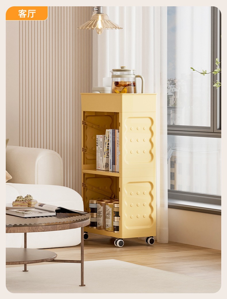 也雅书包置物架学生办公室收纳小推车带轮书架可动学生办公室批发详情24