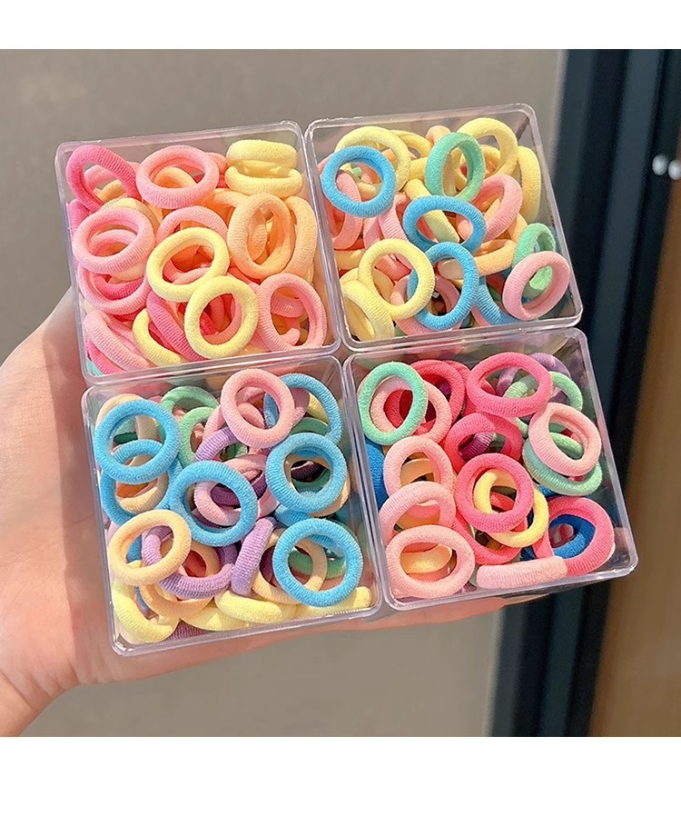 儿童不伤发毛巾圈女宝宝高弹力头绳发饰小女孩拇指橡皮筋扎头发圈详情8