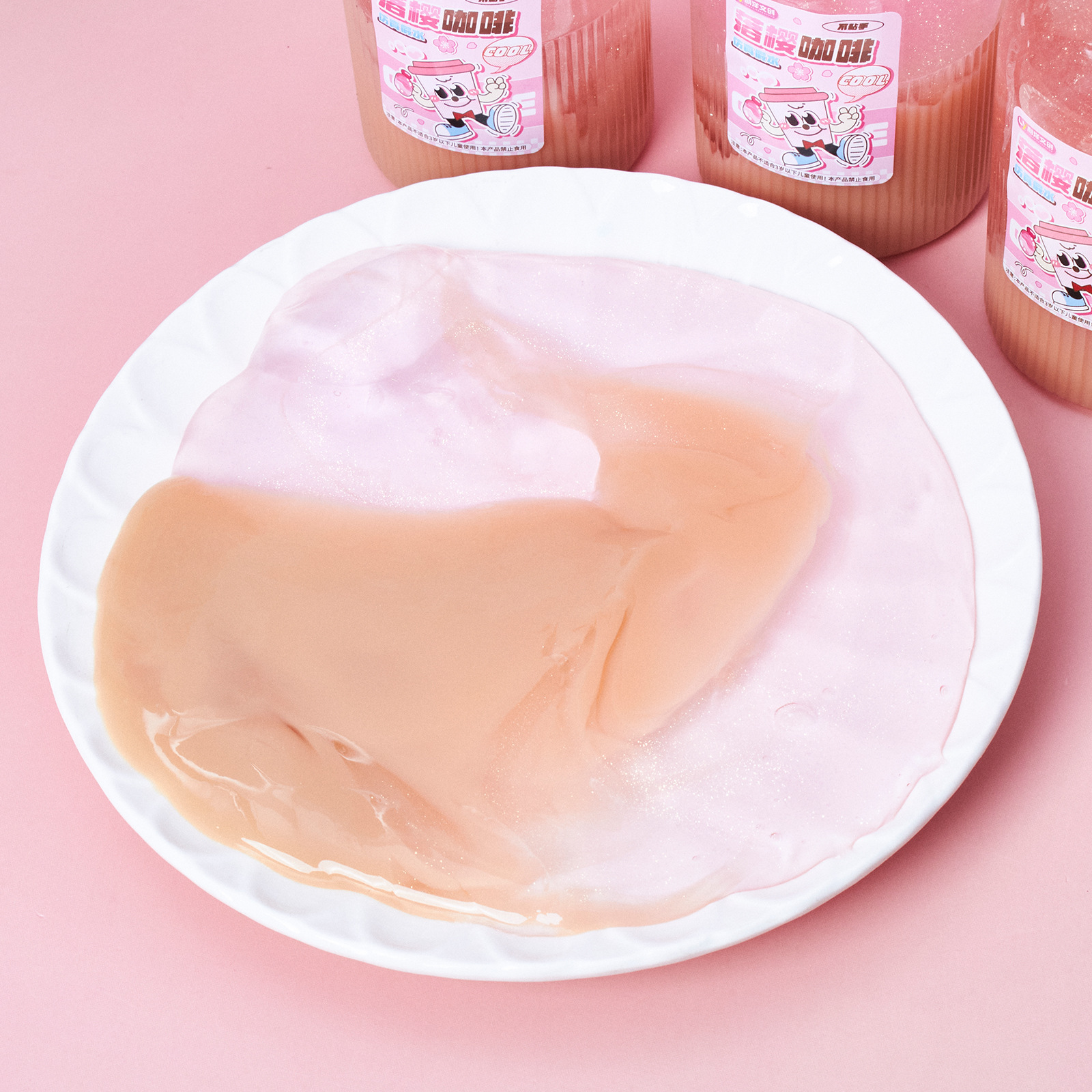 网红爆款新品史莱姆咖啡系列仿真water slime解压玩具好玩不黏手工厂批发详情12