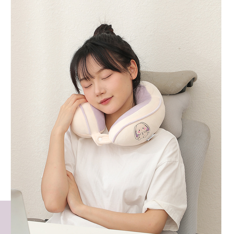 驼峰u型枕办公室午睡护颈枕旅行便携颈枕柔软飞机枕可加印logo详情8