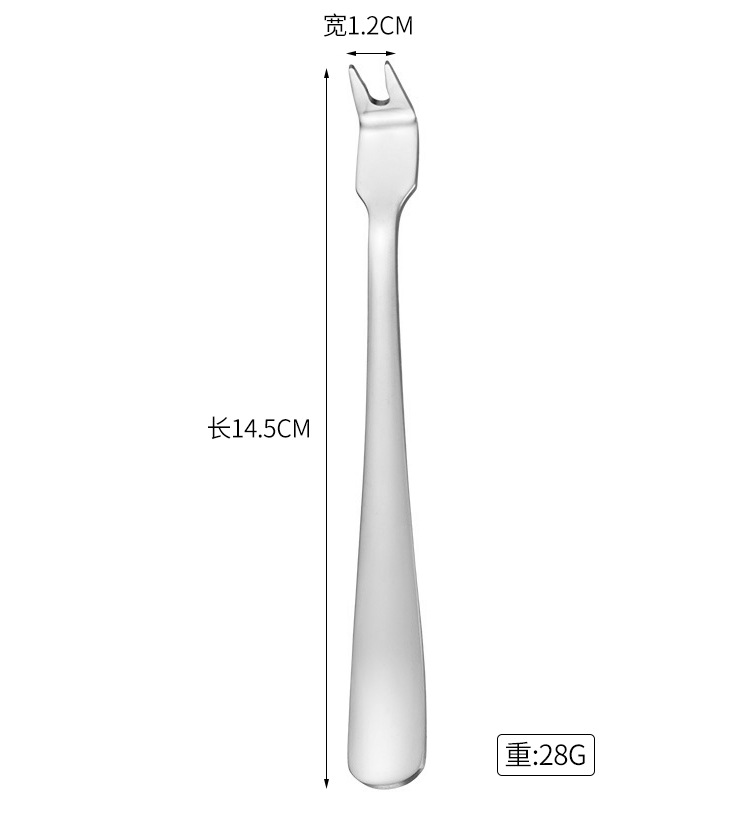 304不锈钢取肉叉公用叉撸串叉户外野餐分肉叉BBQ酒店餐具烧烤配件详情12