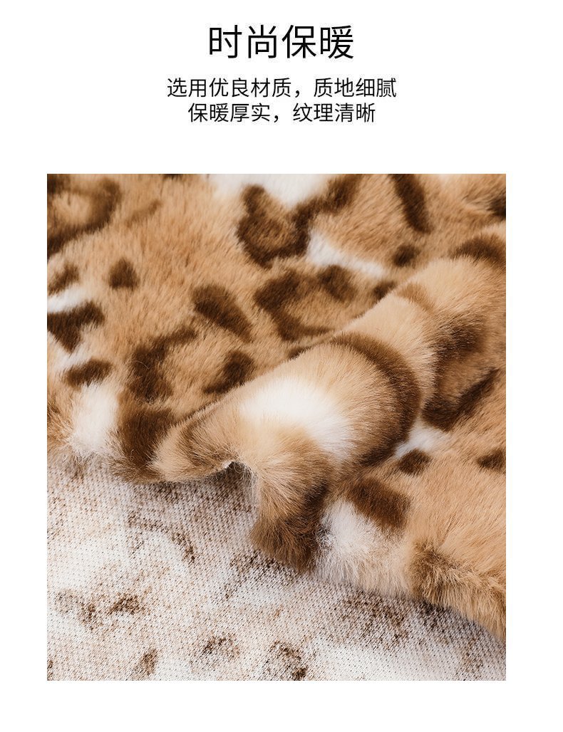 现货印花6毛高印花仿兔毛面料批发diy功能护膝护腰面料详情8