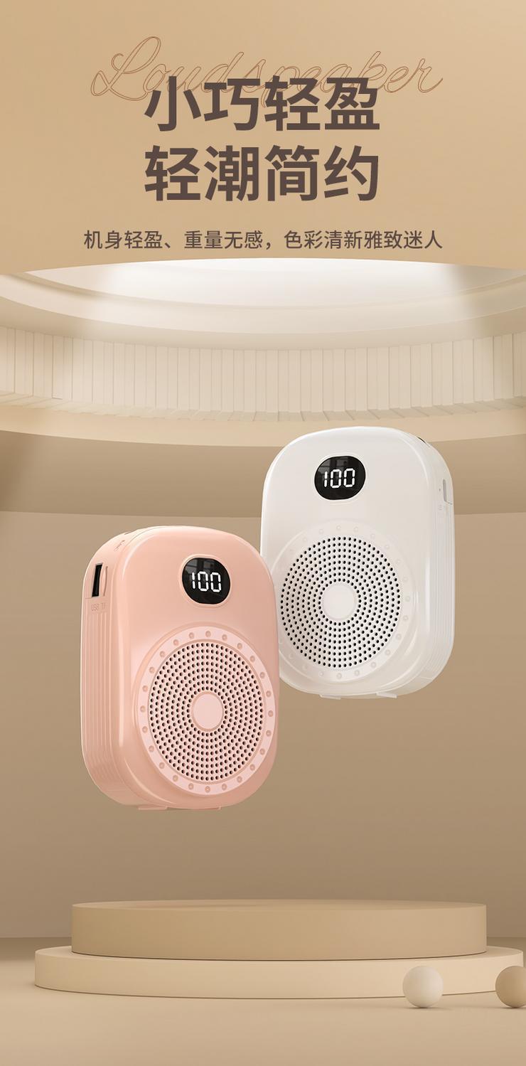 S20 Little Bee Amplifier, dedicated microphone for teachers in class, high-volume speaker, hawking, street vending, Bluetooth pic 1