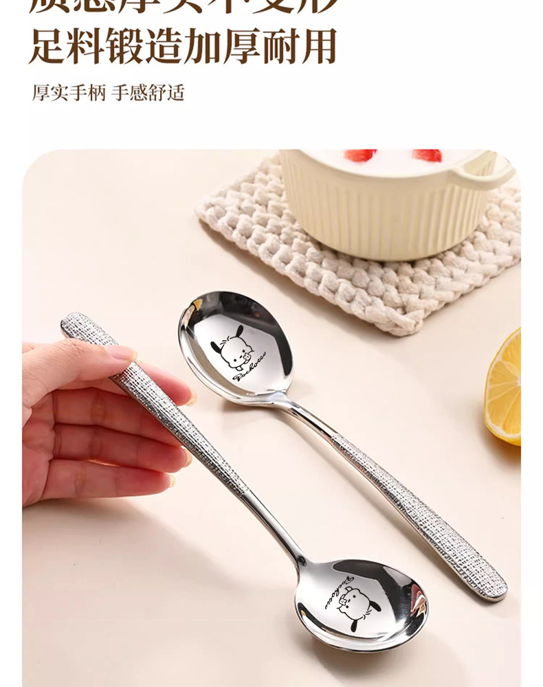 316 stainless steel spoon, household long-handled high-end spoon, exquisite dining spoon, food-grade deepened soup spoon pic 8