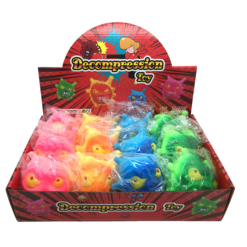 Cross-border stress-relieving Devil Release toys Halloween Mask Devil Flour TPR Soft Rubber Kneading Fun Factory Batch pic 5