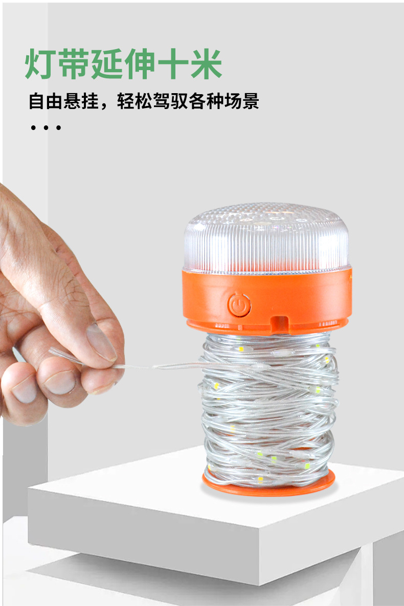 跨境LED彩灯圣诞节日露营帐篷装饰十米灯串USB充电收纳氛围小夜灯详情9