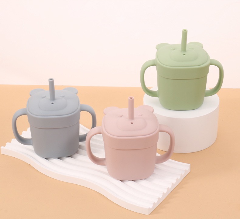 婴童 两用吸管杯防摔硅胶杯子婴儿学饮杯保温杯babycare母婴用品儿童水壶详情22